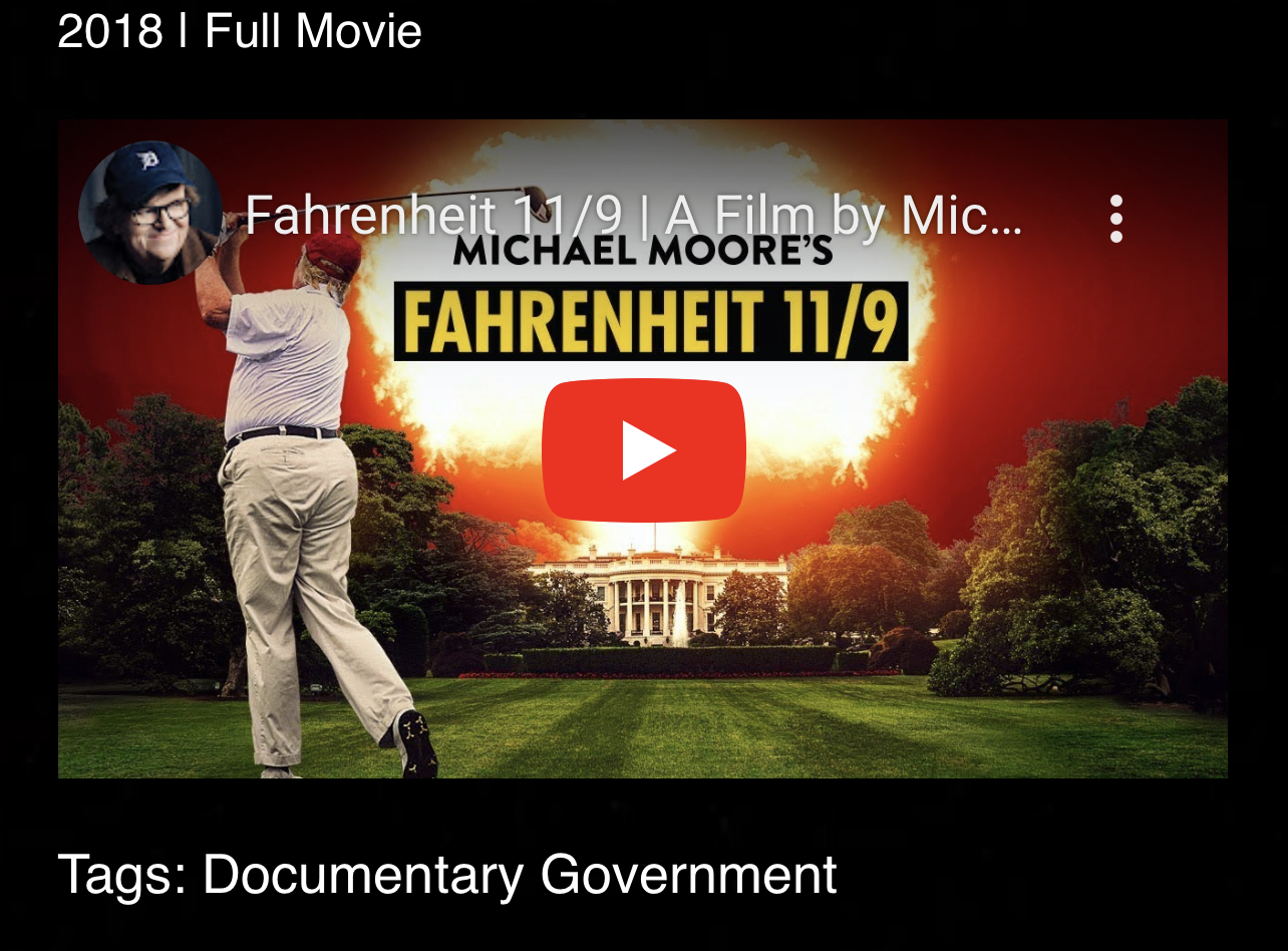 Fahrenheit 11/9 | A Film by Michael Moore |