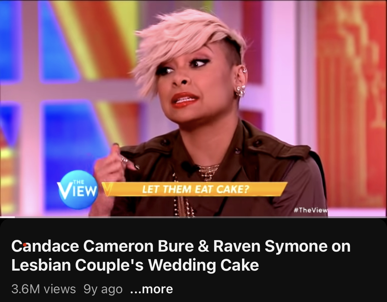 Candace Cameron Bure & Raven Symone on Lesbian Couple’s Wedding Cake