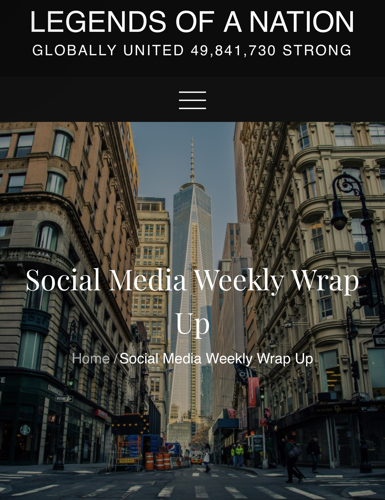 Social Media Weekly Wrap Up