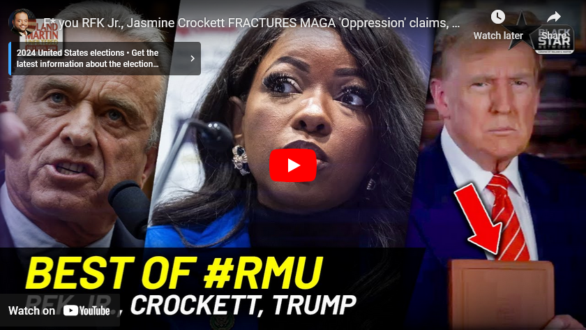 F* you RFK Jr., Jasmine Crockett FRACTURES MAGA ‘Oppression’ claims, Trump name above God on Bible