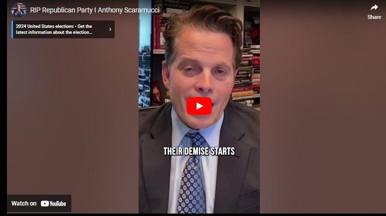 RIP Republican Party I Anthony Scaramucci